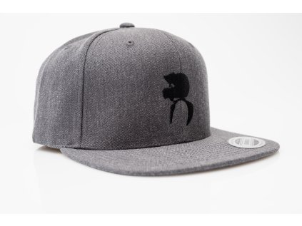 JS6 6755 EditKšiltovka RIDER snapback - tmavě šedá - černé logo