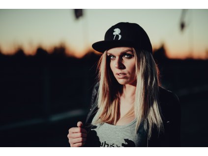 kšiltovka RIDER okruháři snapback černá