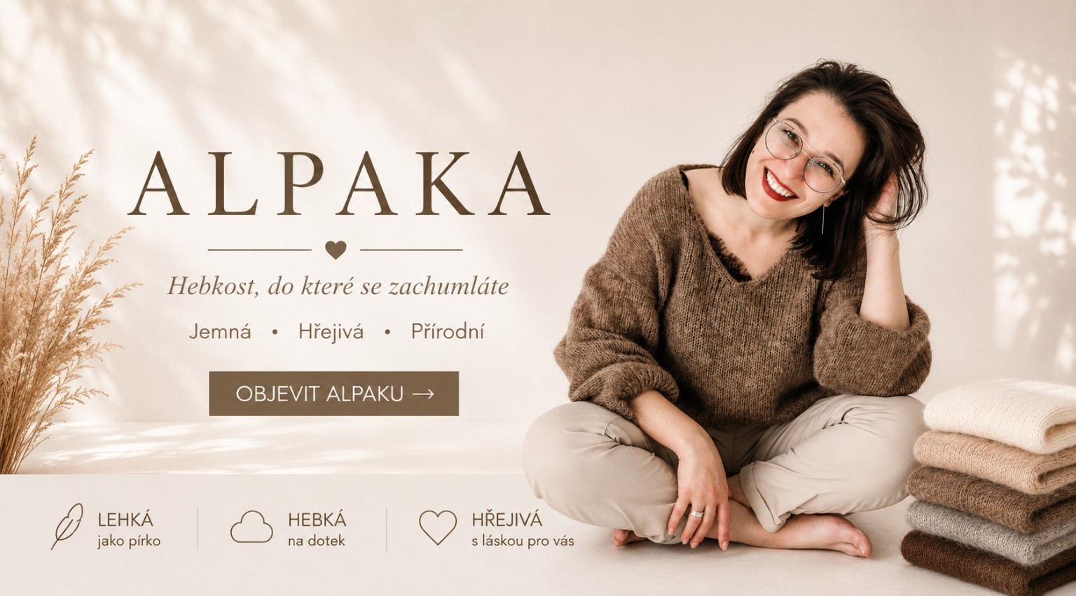 Ručně pletené alpakové svetry OXY