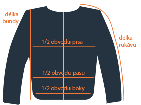 bunda,zip,bez kapuce