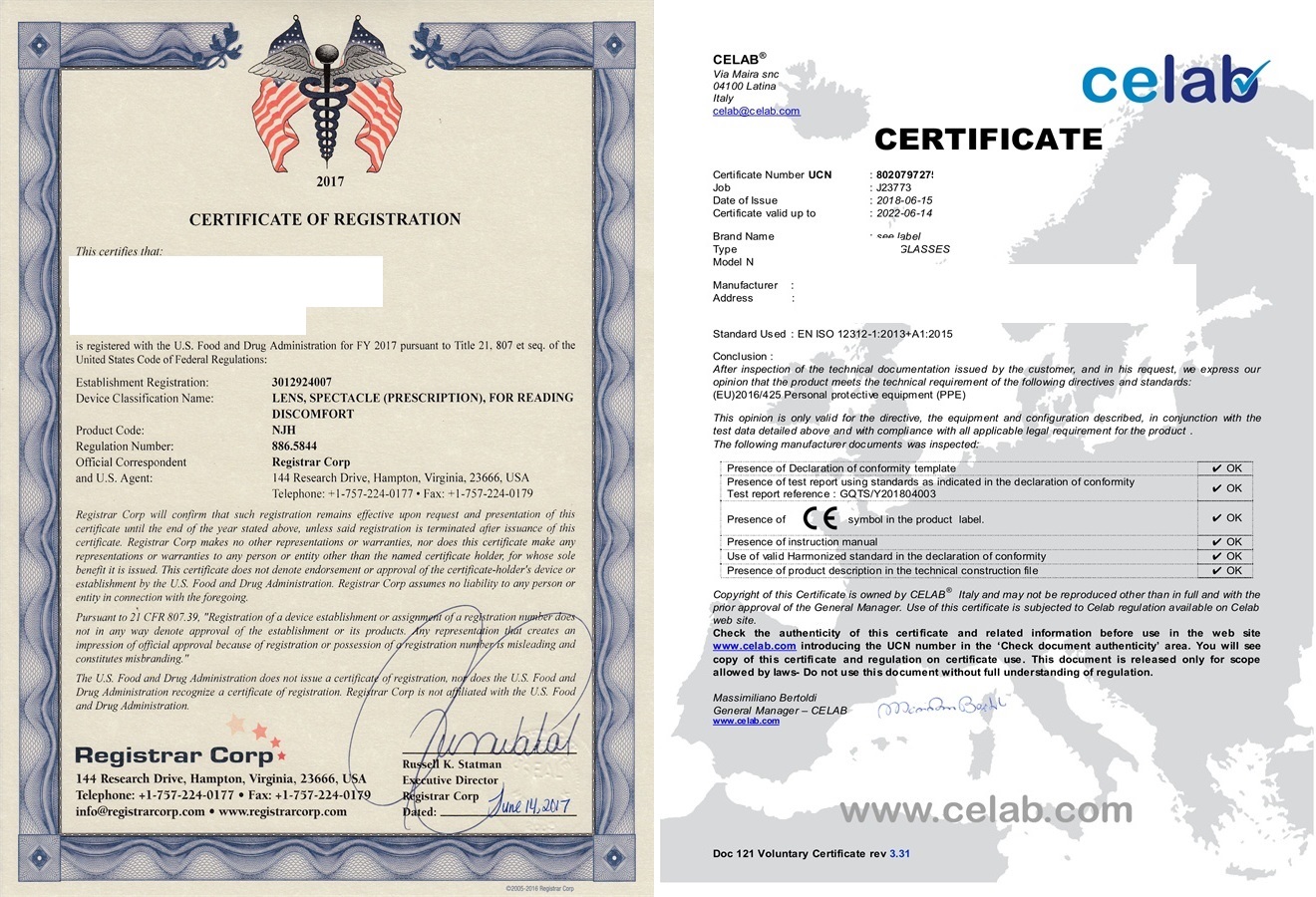 certificates