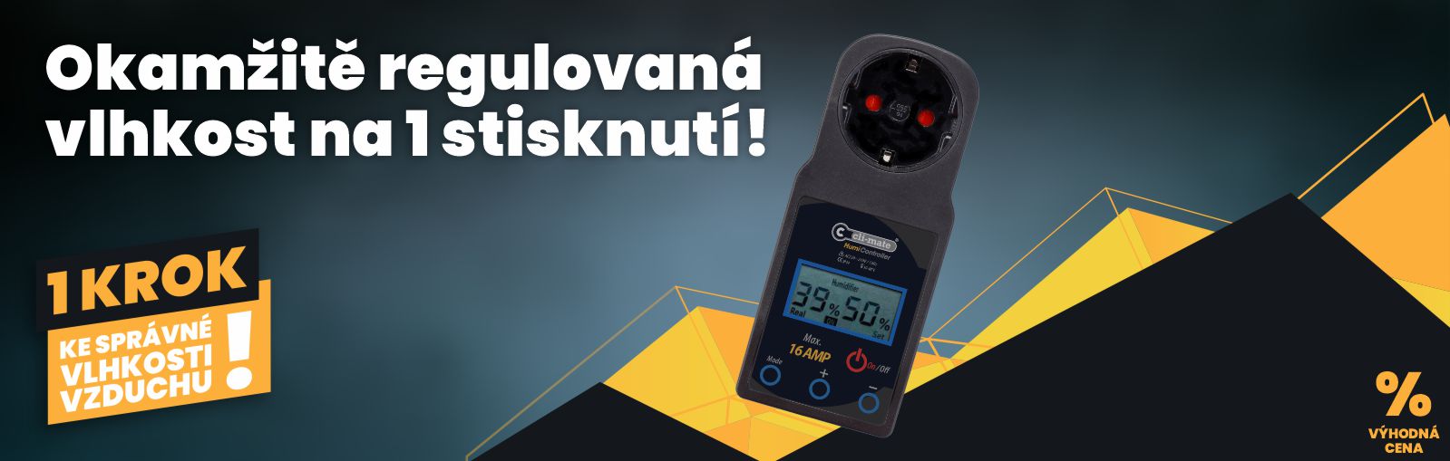 Okamžitá regulace vlhkosti