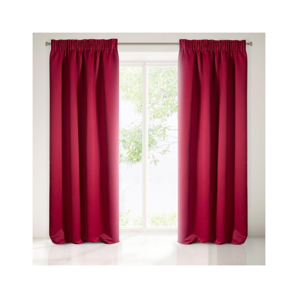 15297 cerveny zatemnovaci zaves na paske blackout 135x270 cm