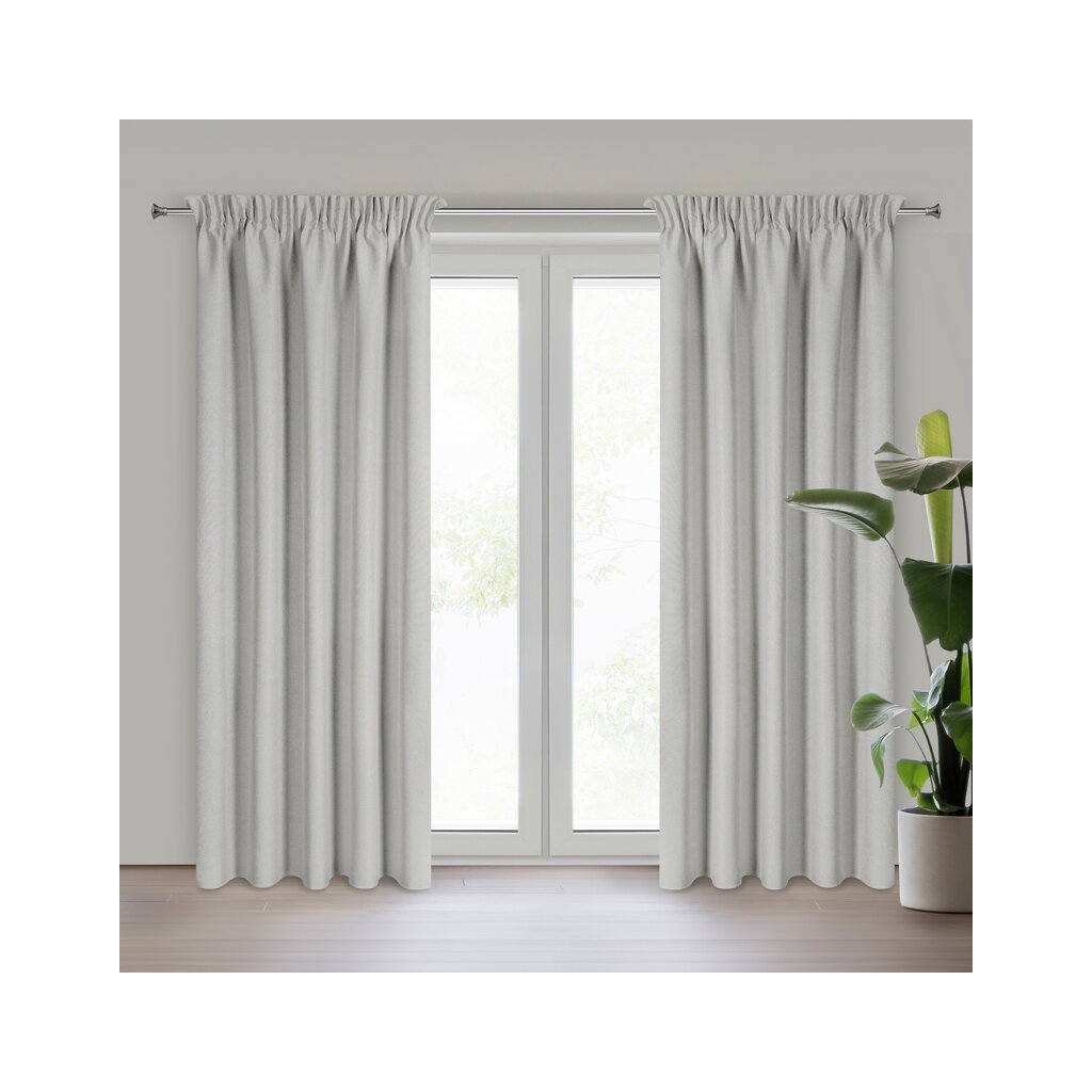 81741 bezovy 100 zatemnujuci zaves typu blackout na paske suzan 135x270 cm