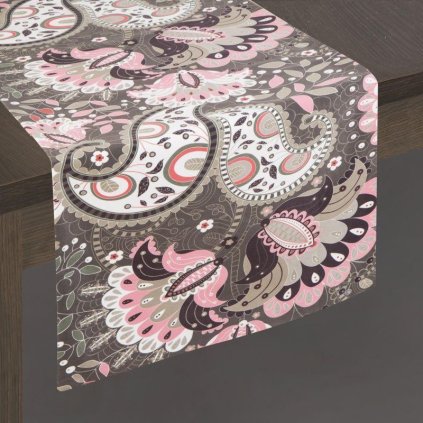 10260 zamatovy behun s farebnou potlacou alvina 35 x 180 cm