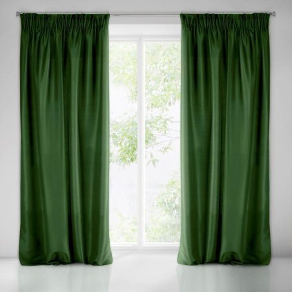 16152 zeleny zaves na paske rita 140x270 cm