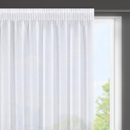 17193 biela zaclona na paske argea 350x140 cm