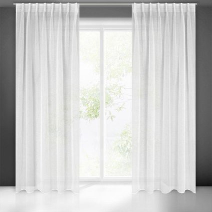 40122 biela zaclona na flex paske layla 140x300 cm