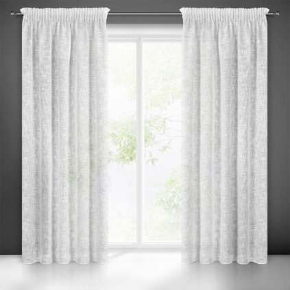 46911 biely zaves na paske rubi v eko style 140x270 cm