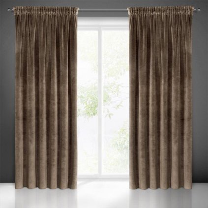 17439 hnedy zatemnovaci zaves na paske villa 140x270 cm
