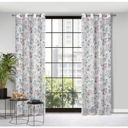 62304 kvetinovy zaves emi na kruzkoch 140x250 cm