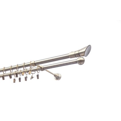 karnisz metalowy karpol 19 mm antyk podwojny cosmo do sypialni