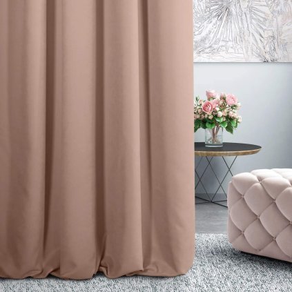 70020 tmavopudrovy zaves adore z makkej latky s velurovou strukturou