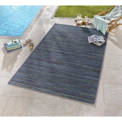 Vonkajší kusový koberec Lotus Blau Meliert (Rozmery kobercov 80x240)