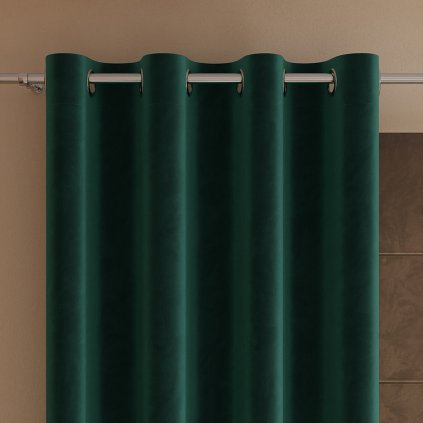 71491 smaragdovy zamatovy zaves na kruzkoch velvi 140x250 cm