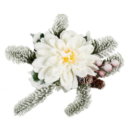 75018 zeleny vianocny kvet na stromcek 25x20 cm sada 12 ks