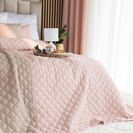 75807 pudrovo ruzovy prehoz na postel molly 220x240 cm