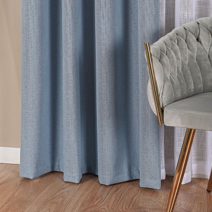 77838 1 nebesky modry 100 zatemnovaci zaves na kruzkoch dorian 140x250 cm