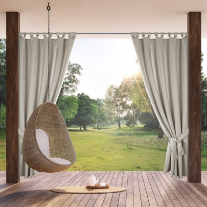79170 nepremokavy bezovy zaves na terasu garden 155x260 cm