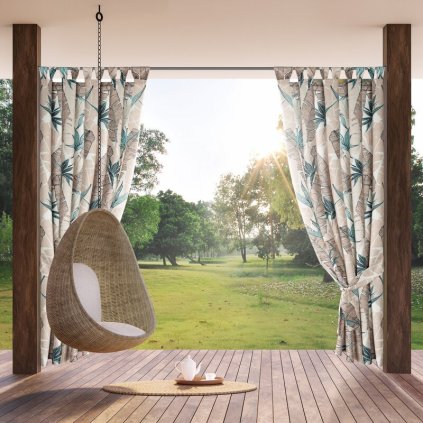 79218 nepremokavy vzorovany zaves na terasu garden 155x260 cm