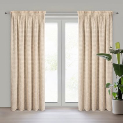 79599 bezovy sifonovy zaves na paske reina 135x270 cm
