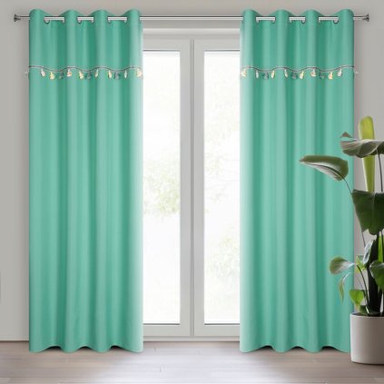 79542 matovy zamatovy detsky zaves so slonikmi na kruzkoch kids 140x250 cm