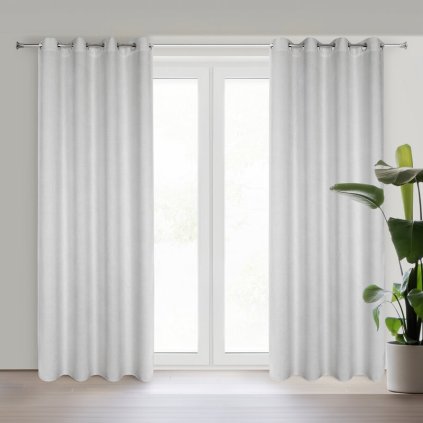 79560 strieborny zinilkovy zaves na kruzkoch aleta 135x250 cm