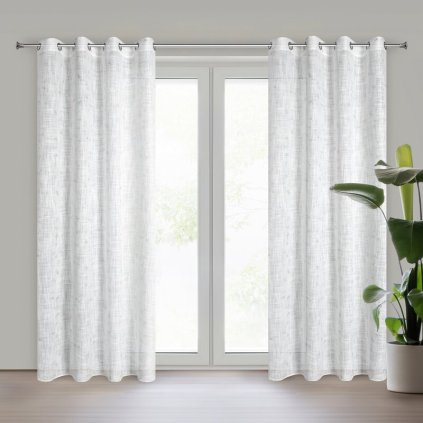 79734 kremovy zaves v eko style solana na kruzkoch 140x250 cm
