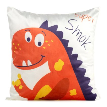 80553 biela detska zamatova obliecka na vankus dizajn 08 kids 45x45 cm