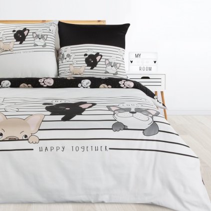 81462 biele detske bavlnene obliecky kid12 160x200 cm
