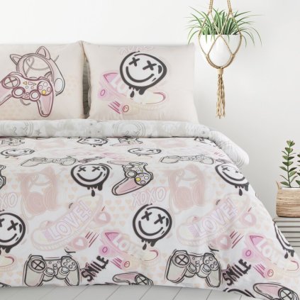 81453 biele detske bavlnene obliecky kid17 140x200 cm