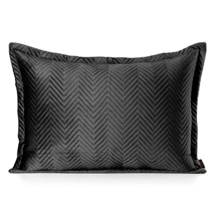 80580 cierna obliecka na vankus z matneho zamatu sofia 50x70 cm