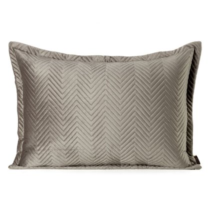 80595 hneda obliecka na vankus z matneho zamatu sofia 50x70 cm