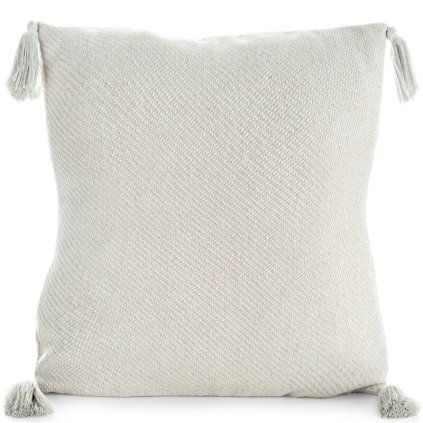 80700 kremova obliecka na vankus so strapcami poly 45x45 cm