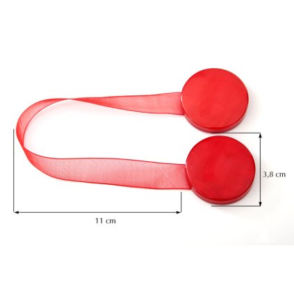83199 magneticka spona na zavesy m4 cervena kruh