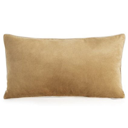 80220 oranzova zamatova obliecka na vankus s kontrastnym lemovanim gaja3 30x50 cm