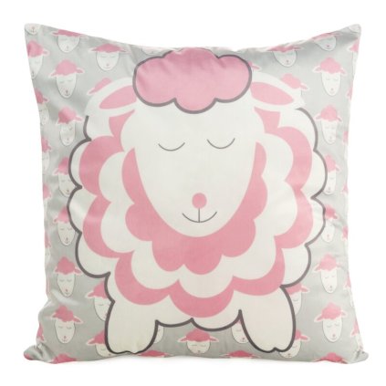 80373 siva detska zamatova obliecka na vankus dizajn 02 kids 45x45 cm