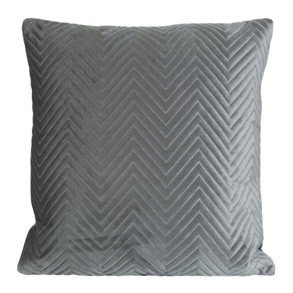 80406 siva obliecka na vankus z matneho zamatu sofia 45x45 cm