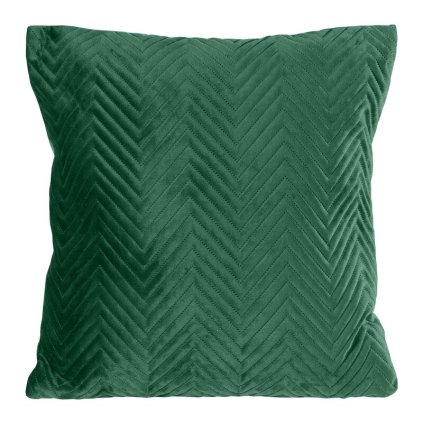 80403 zelena obliecka na vankus z matneho zamatu sofia 45x45 cm