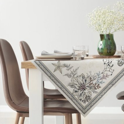 83856 vianocny obrus candl 100x100 cm