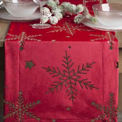 83922 vianocny obrus rubina 40x140 cm