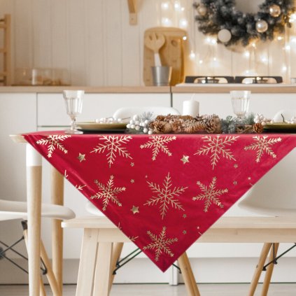 83919 vianocny obrus rubina 85x85 cm