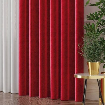 72666 11 velvet tkanina dekoracyjna wysokosc 300cm kolor 043 czerwony velvet tzp 043 000300 1