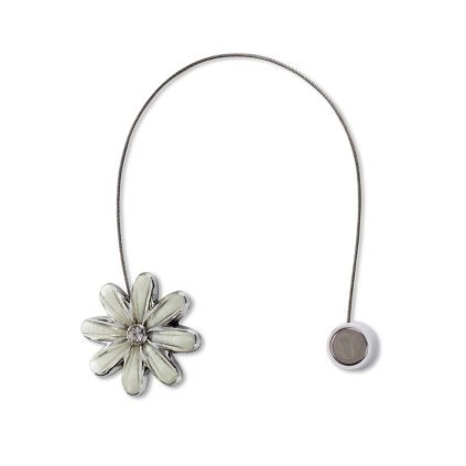 84678 magneticka spona na zavesy m116 kremova kvet