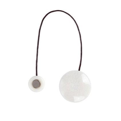 84612 magneticka spona na zavesy m117 biela kruh