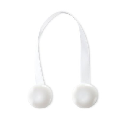 84717 magneticka spona na zavesy m119 biela kruh 2ks bal