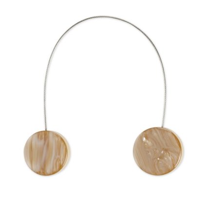 84627 magneticka spona na zavesy m120 bezova kruh 2ks bal