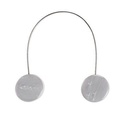 84630 magneticka spona na zavesy m120 strieborna kruh 2ks bal