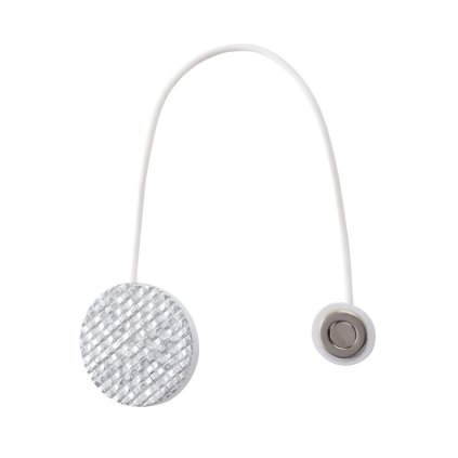 84693 magneticka spona na zavesy m123 bielostrieborna kruh