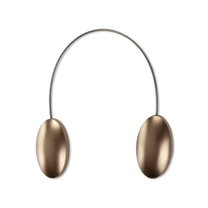 84696 magneticka spona na zavesy m125 hneda oval 2ks bal